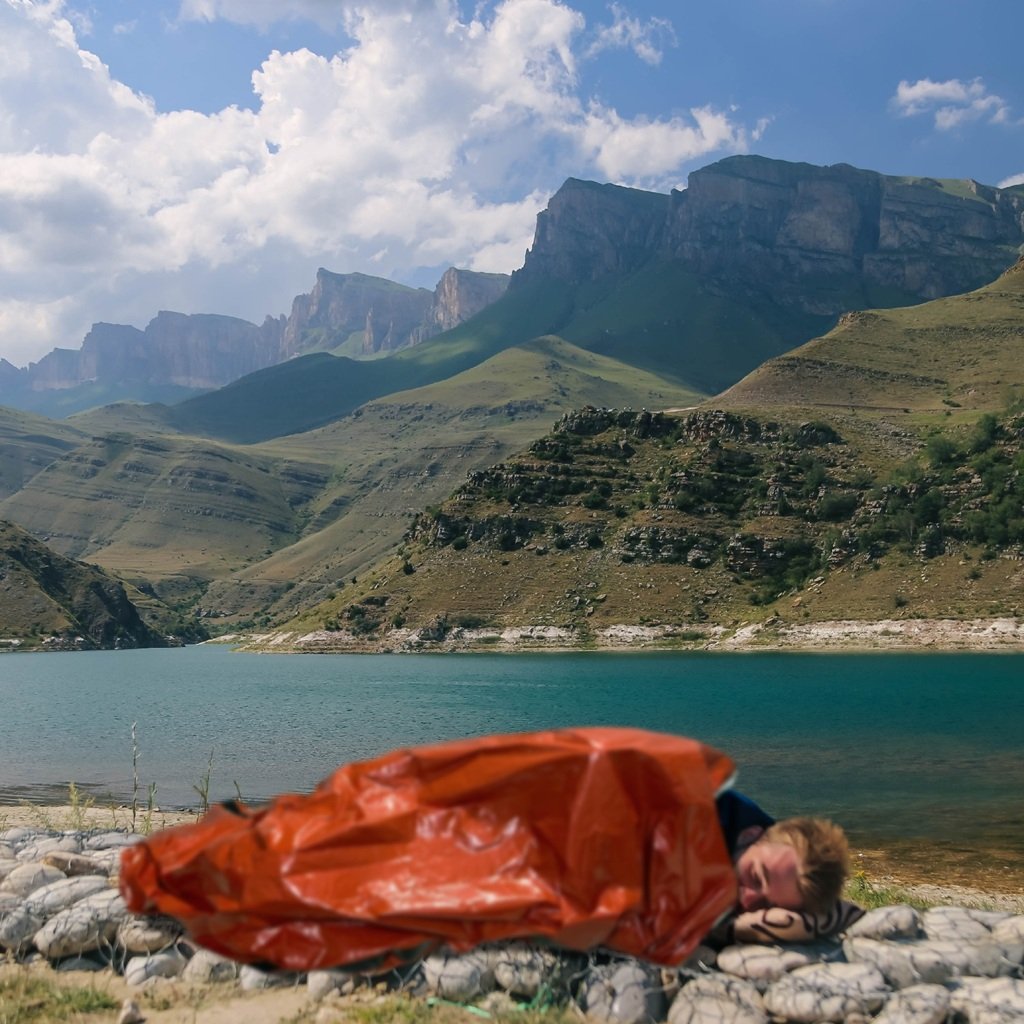 Emergency Bivy Sack Bivy Bag - Emergency Sleeping Bags 4 Pack Mylar Survival Sleeping Bag Emergency Bivvy Sack Waterproof Lightweight Foil Military Patriot Compact Gear Blanket Thermal Escape Camping5